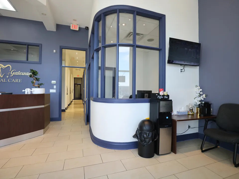 The reception area inside Unit 3