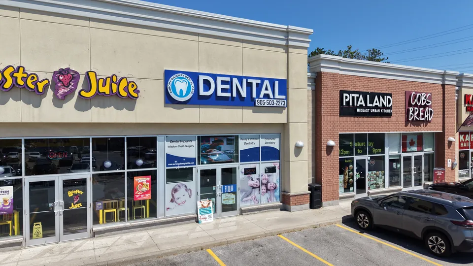 Aurora Gateway Dental Care in the plaza at 676 Wellington Street East